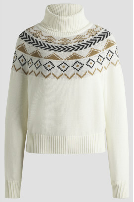 BOSS Equestrian Turtleneck Jumper Soft Cream | Licht & Warm | Shop Nu BOSS Equestrian Turtleneck Jumper Soft Cream | Licht & Warm | Shop Nu