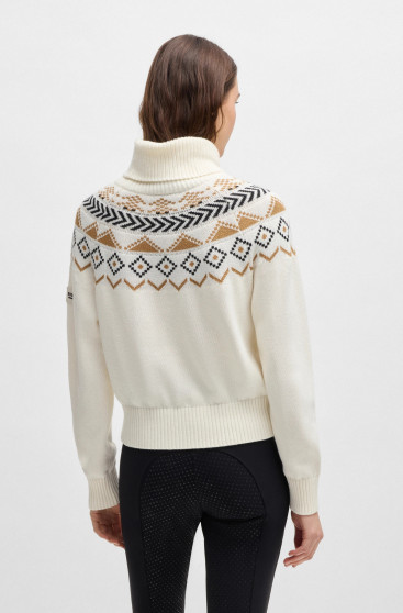 BOSS Equestrian Turtleneck Jumper Soft Cream | Light & Warm | Shop Now BOSS Equestrian Turtleneck Jumper Soft Cream | Light & Warm | Shop Now