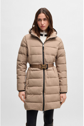 BOSS Equestrian Vespa Women's Puffer Jacket | Camel