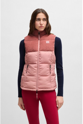 BOSS Equestrian Viola Cord Dames Bodywarmer | Rose Haze