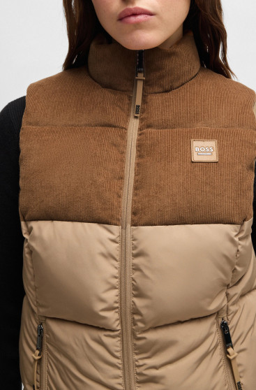 BOSS Equestrian Viola Bodywarmer Camel | Stijlvol & Functioneel BOSS Equestrian Viola Bodywarmer Camel | Stijlvol & Functioneel