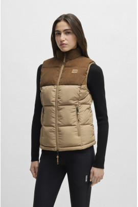 BOSS Equestrian Viola Cord Dames Bodywarmer | Camel