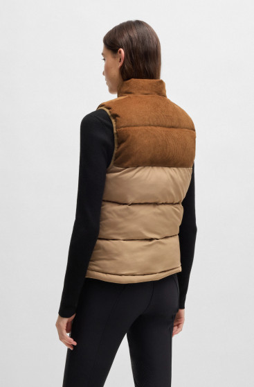 BOSS Equestrian Viola Bodywarmer Camel | Stijlvol & Functioneel BOSS Equestrian Viola Bodywarmer Camel | Stijlvol & Functioneel