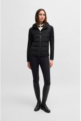 BOSS Equestrian Jessy Puffer Hybrid Jacket Black | Wind & Water Repellent | Shop Now BOSS Equestrian Jessy Puffer Hybrid Jacket Black | Wind & Water Repellent | Shop Now