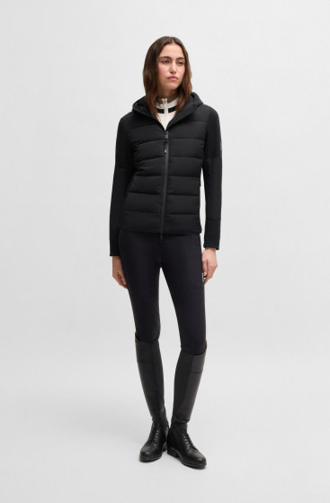 BOSS Equestrian Jessy Puffer Hybrid Jacket Black | Wind & Water Repellent | Shop Now BOSS Equestrian Jessy Puffer Hybrid Jacket Black | Wind & Water Repellent | Shop Now