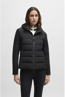 BOSS Equestrian Jessy Women's Hybrid Puffer Jacket | Black BOSS Equestrian Jessy Women's Hybrid Puffer Jacket | Black