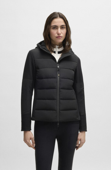 BOSS Equestrian Jessy Women's Hybrid Puffer Jacket | Black BOSS Equestrian Jessy Women's Hybrid Puffer Jacket | Black