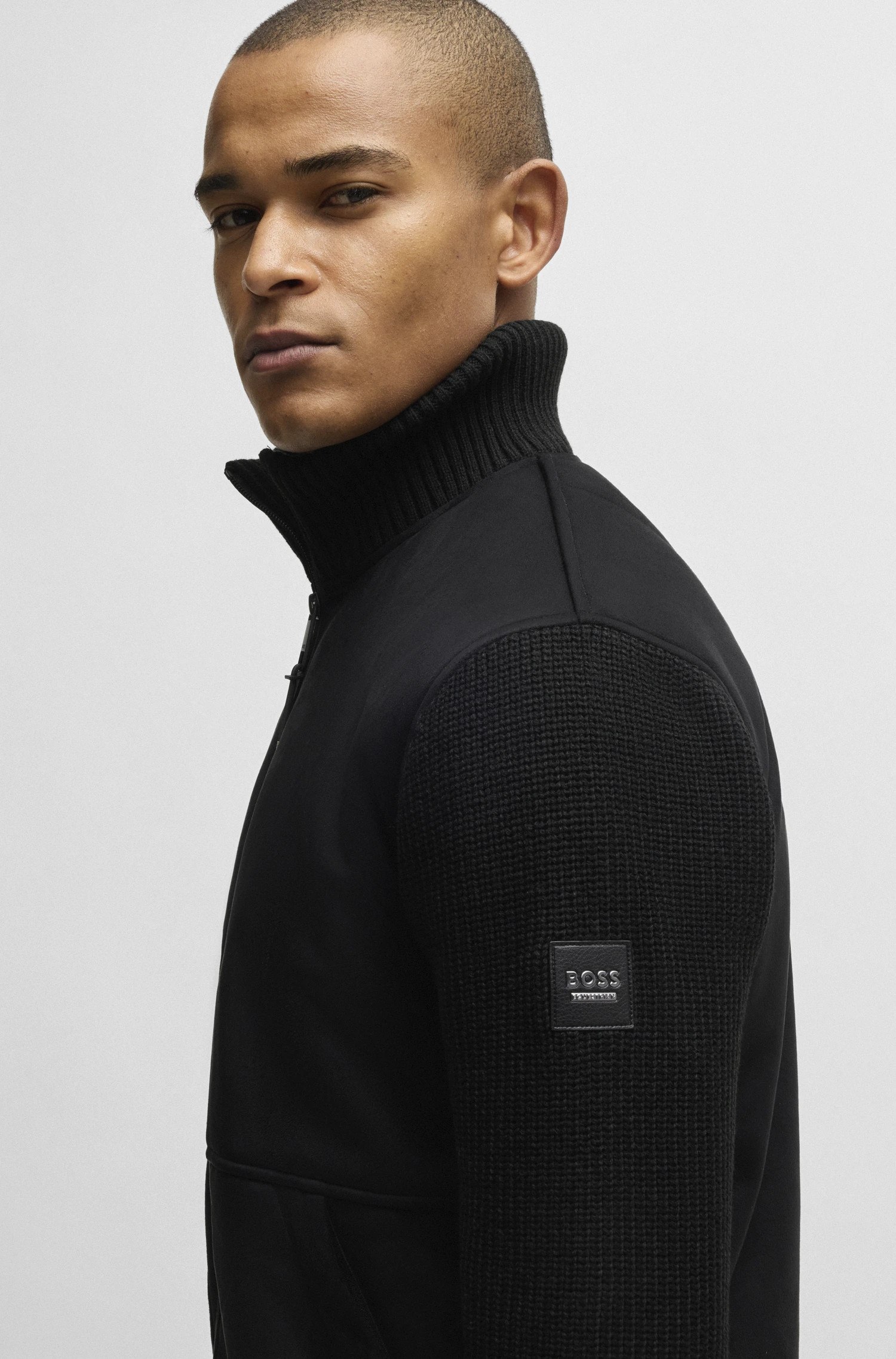 BOSS Equestrian Taylor Alcantara Jacket Zwart | Stoer & Comfortabel | Bestel Nu BOSS Equestrian Taylor Alcantara Jacket Zwart | Stoer & Comfortabel | Bestel Nu