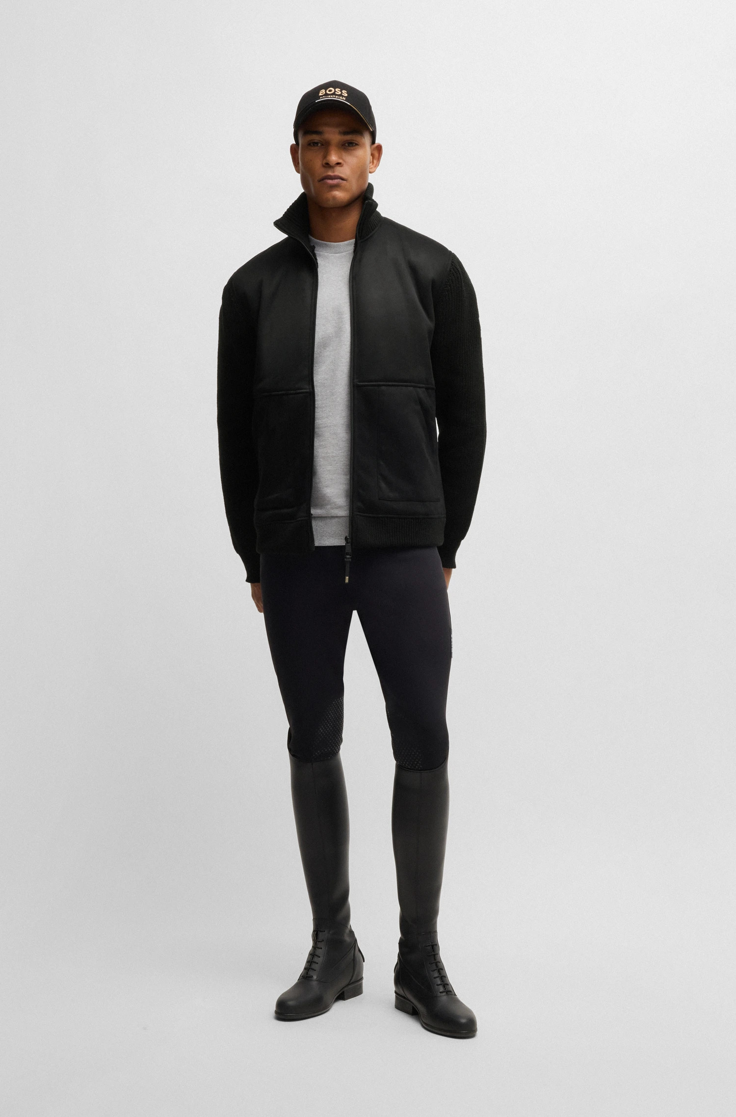 BOSS Equestrian Taylor Alcantara Jacket Zwart | Stoer & Comfortabel | Bestel Nu BOSS Equestrian Taylor Alcantara Jacket Zwart | Stoer & Comfortabel | Bestel Nu