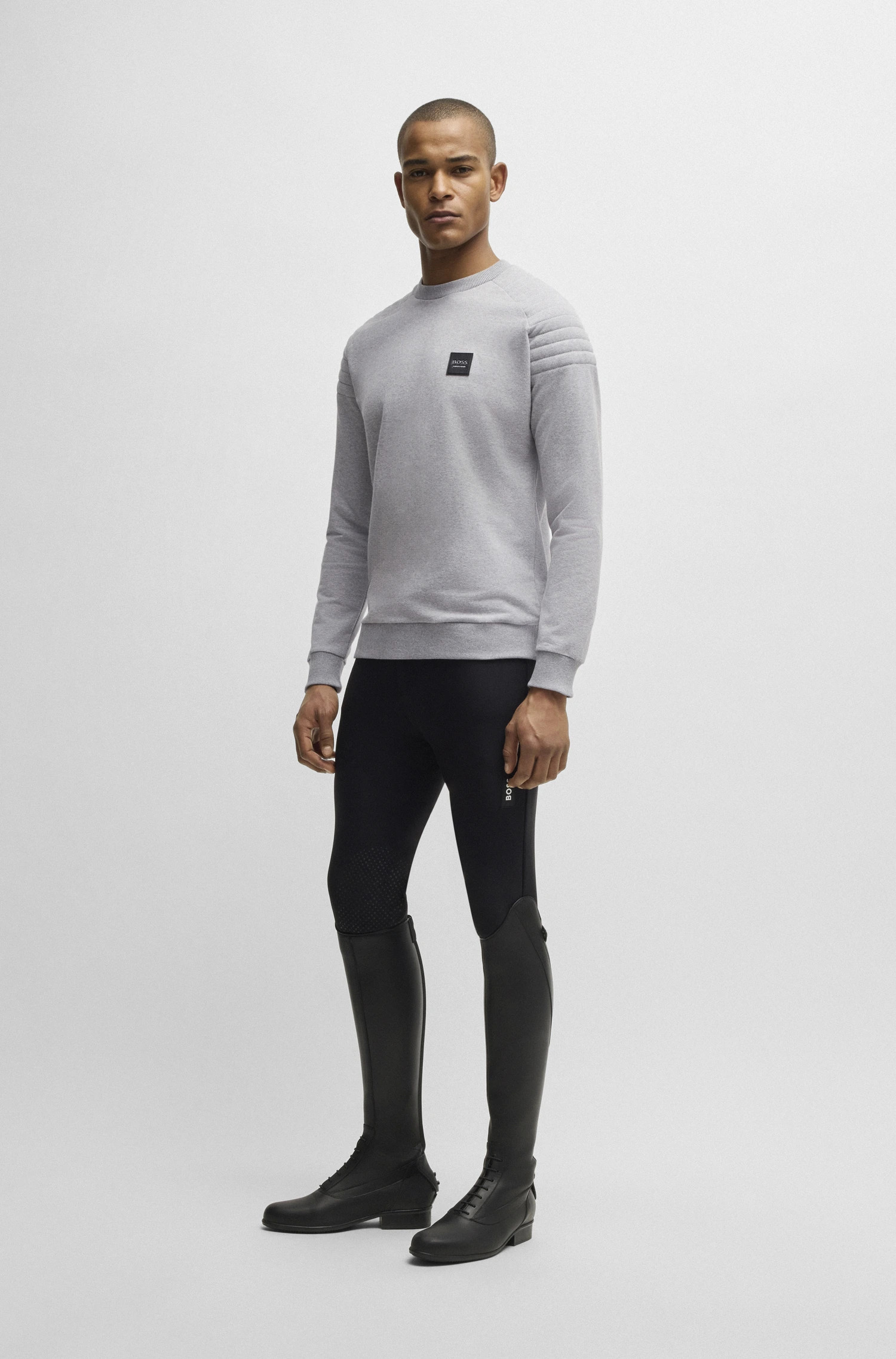 BOSS Equestrian Lex Sweater Heren Greymelange | Comfort & Stijl | Shop Nu BOSS Equestrian Lex Sweater Heren Greymelange | Comfort & Stijl | Shop Nu