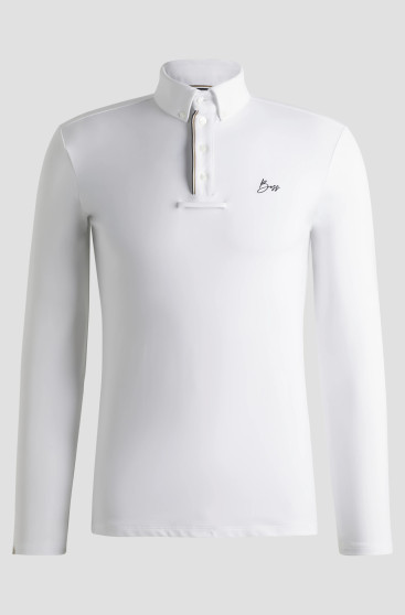 BOSS Equestrian Nick Wedstrijdshirt Wit | Stijlvol & Ademend | Bestel Nu BOSS Equestrian Nick Wedstrijdshirt Wit | Stijlvol & Ademend | Bestel Nu