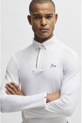 BOSS Equestrian Nick Wedstrijdshirt Wit | Stijlvol & Ademend | Bestel Nu BOSS Equestrian Nick Wedstrijdshirt Wit | Stijlvol & Ademend | Bestel Nu