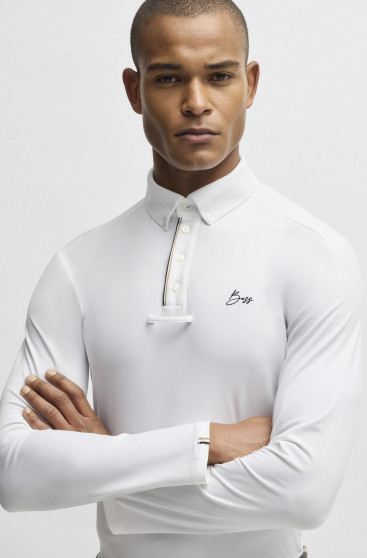 BOSS Equestrian Nick Wedstrijdshirt Wit | Stijlvol & Ademend | Bestel Nu BOSS Equestrian Nick Wedstrijdshirt Wit | Stijlvol & Ademend | Bestel Nu