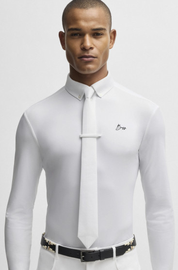 BOSS Equestrian Nick Wedstrijdshirt Wit | Stijlvol & Ademend | Bestel Nu BOSS Equestrian Nick Wedstrijdshirt Wit | Stijlvol & Ademend | Bestel Nu