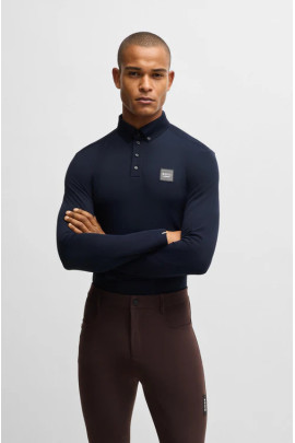 BOSS Equestrian Nick Men's Training Shirt | Peached Sky Captain BOSS Equestrian Nick Men's Training Shirt | Peached Sky Captain