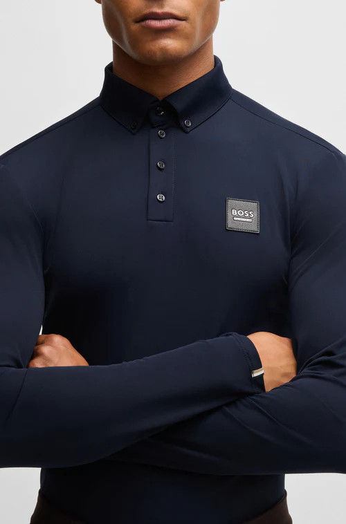 BOSS Equestrian Nick Training Shirt Navy | Sporty & Functional | Buy Now BOSS Equestrian Nick Training Shirt Navy | Sporty & Functional | Buy Now