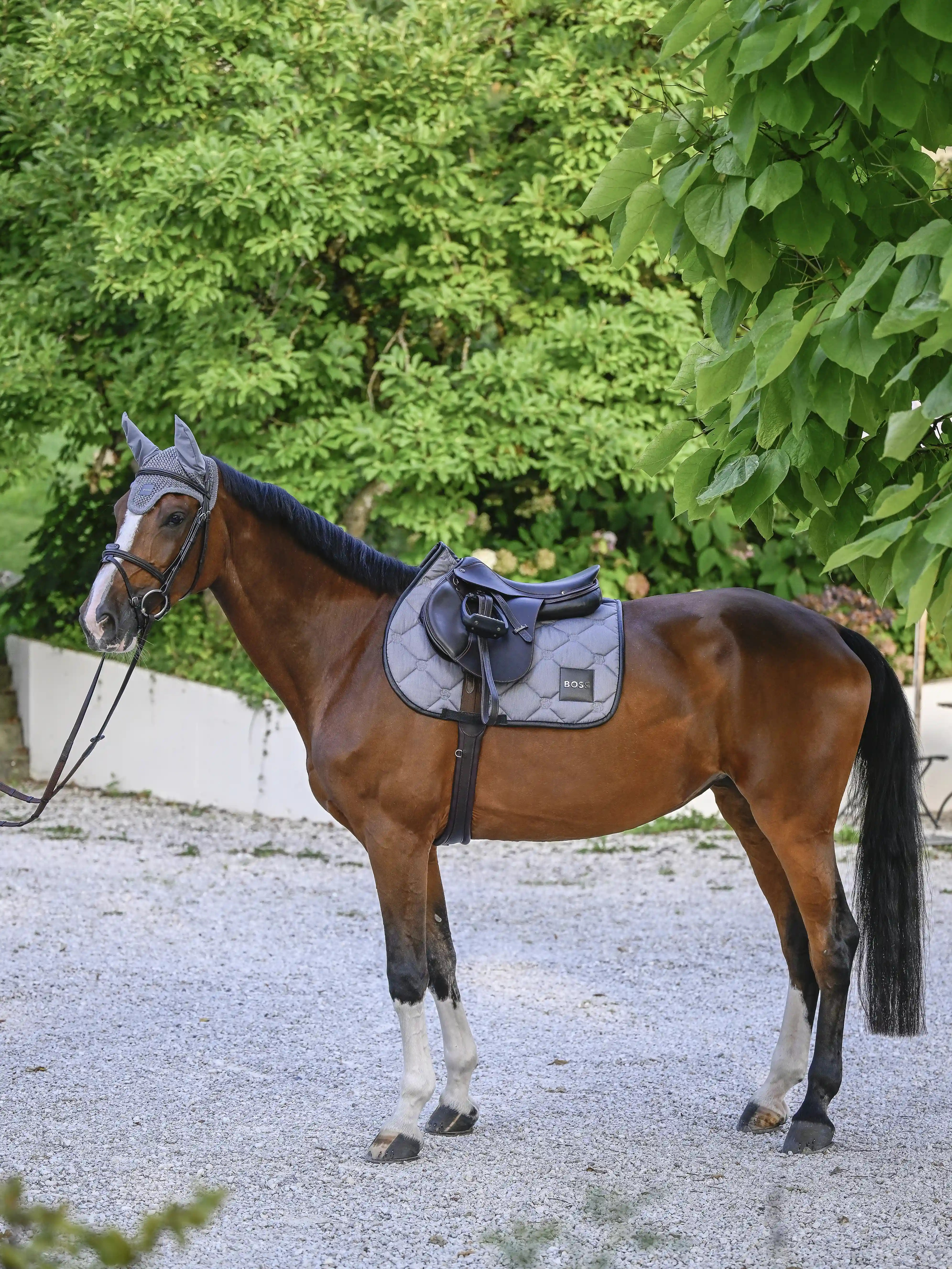 BOSS Equestrian Jump Zadeldekje Greymelange | Bestel Nu Voor Topprestaties BOSS Equestrian Jump Zadeldekje Greymelange | Bestel Nu Voor Topprestaties