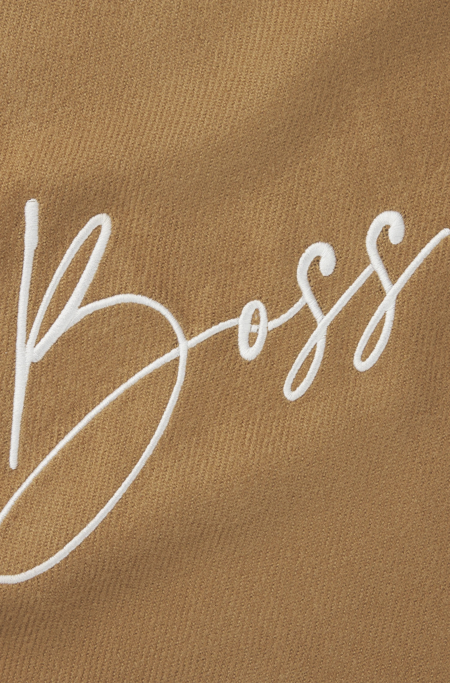 BOSS Equestrian Soft Scarf Camel | Luxe Sjaal met Logo | Shop Nu BOSS Equestrian Soft Scarf Camel | Luxe Sjaal met Logo | Shop Nu