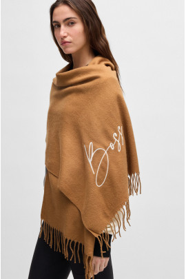 BOSS Equestrian Women's Logo Scarf | Camel