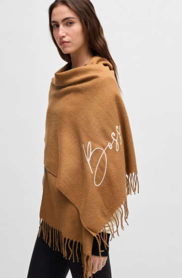BOSS Equestrian Women's Logo Scarf | Camel BOSS Equestrian Women's Logo Scarf | Camel