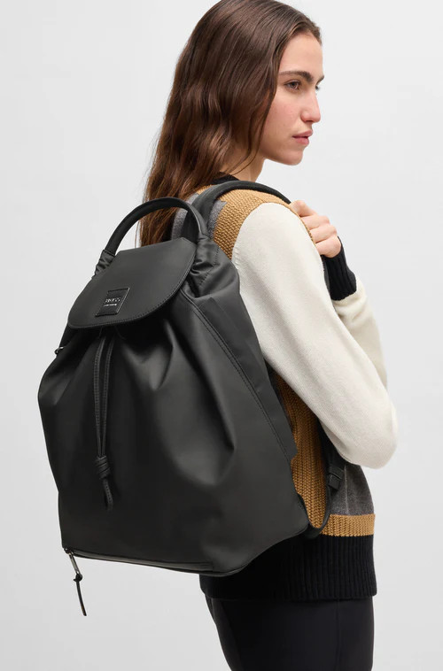 BOSS Equestrian Backpack Vegan Leather | Black BOSS Equestrian Backpack Vegan Leather | Black
