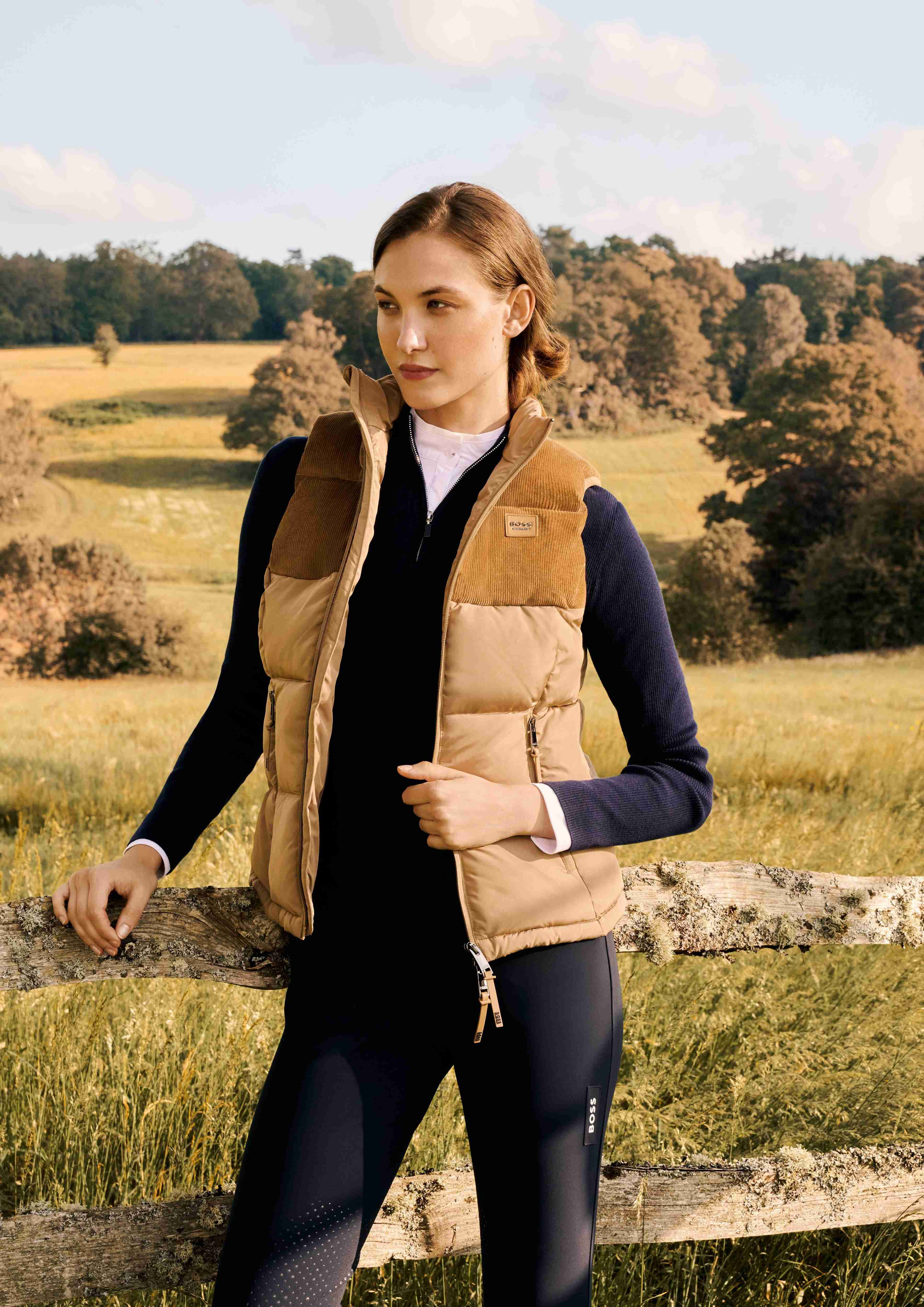 BOSS Equestrian Viola Bodywarmer Camel | Stijlvol & Functioneel BOSS Equestrian Viola Bodywarmer Camel | Stijlvol & Functioneel