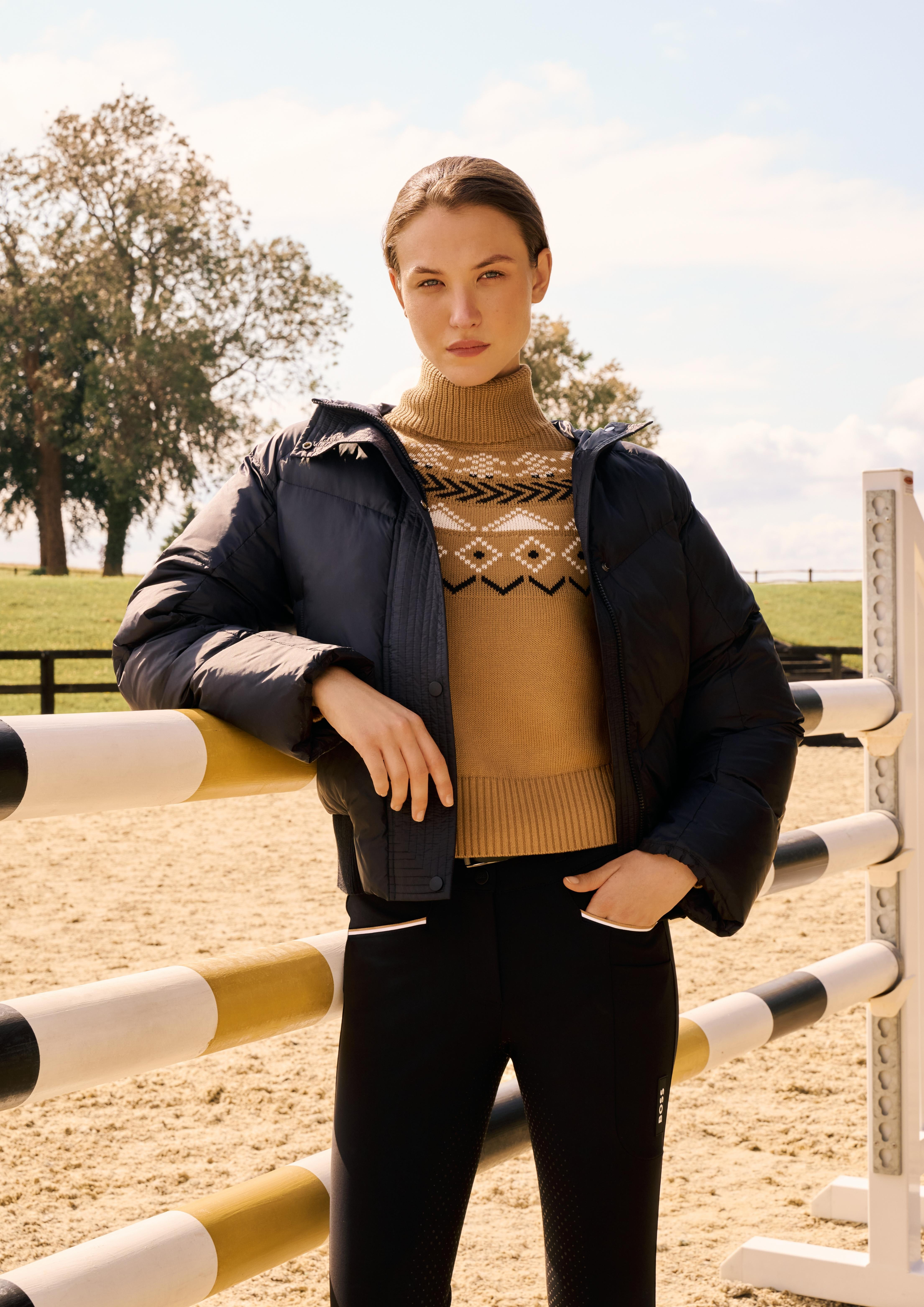BOSS Equestrian Turtleneck Jumper Camel | Warm & Modieus | Shop Nu BOSS Equestrian Turtleneck Jumper Camel | Warm & Modieus | Shop Nu