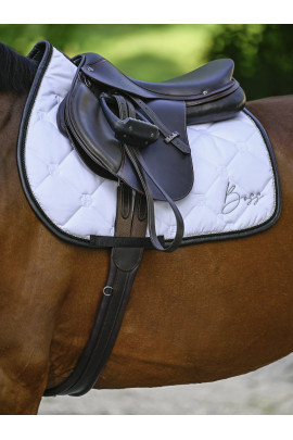BOSS Equestrian Saddle Pad Glitter Jumping | White