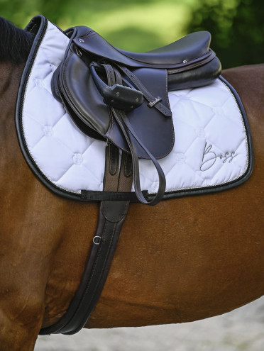 BOSS Equestrian Zadeldekje Glitter Springen | Wit BOSS Equestrian Zadeldekje Glitter Springen | Wit