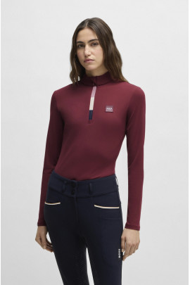 BOSS Equestrian Minou Women's Training Shirt | Cabernet
