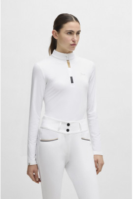 BOSS Equestrian Minou Women's Training Shirt Glitter | White