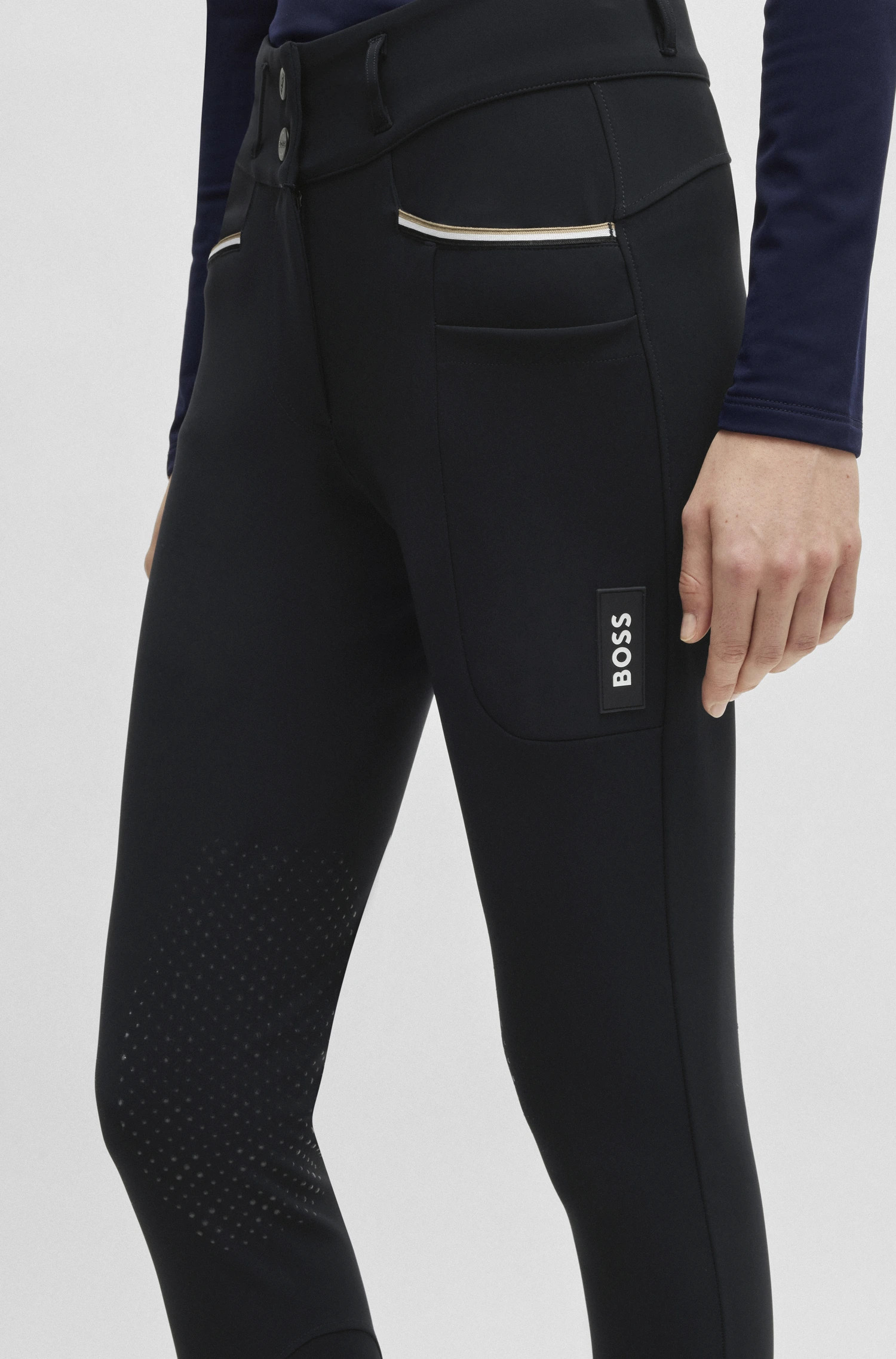 BOSS Equestrian Breeches Sky Captain Glitter | High Waist | Shop Now BOSS Equestrian Breeches Sky Captain Glitter | High Waist | Shop Now