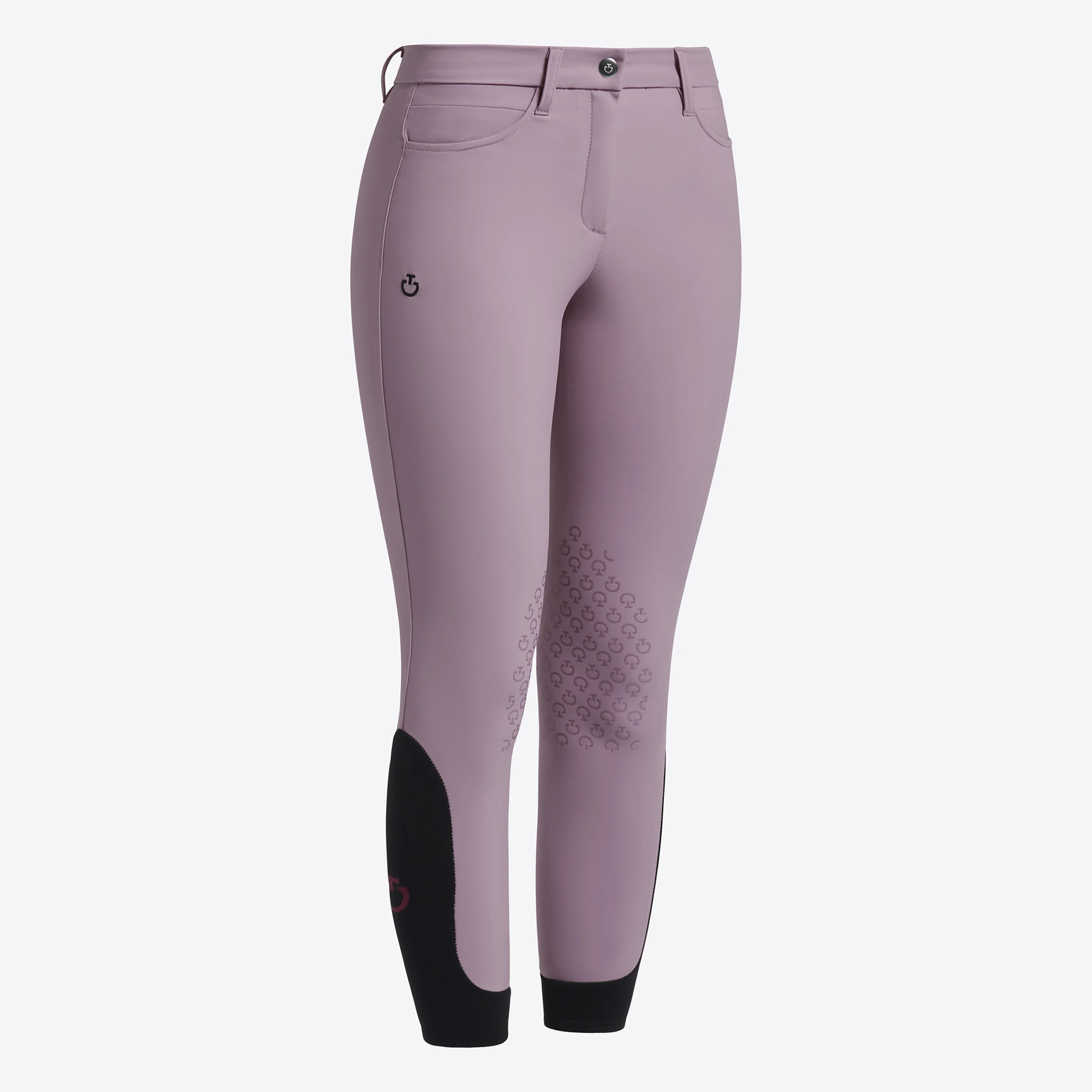 Cavalleria Toscana Girls Riding Breeches Knee Grip | Grape Shake Cavalleria Toscana Girls Riding Breeches Knee Grip | Grape Shake