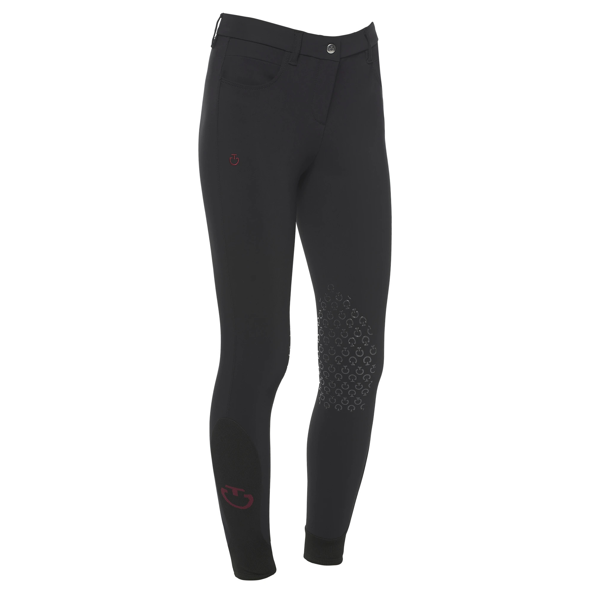 Cavalleria Toscana Girls Riding Breeches Knee Grip | Black Cavalleria Toscana Girls Riding Breeches Knee Grip | Black