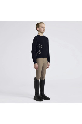 Cavalleria Toscana Jongens Crew Neck Sweater Cashmere | Navy
