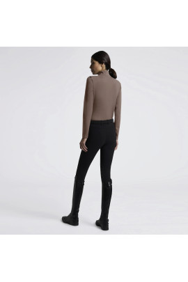 Jersey Fleece Half Zip Turtleneck – walnut | Shop Cavalleria Toscana Jersey Fleece Half Zip Turtleneck – walnut | Shop Cavalleria Toscana