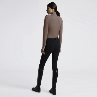 Jersey Fleece Half Zip Turtleneck – walnoot | Shop Cavalleria Toscana Jersey Fleece Half Zip Turtleneck – walnoot | Shop Cavalleria Toscana