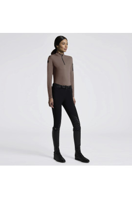 Cavalleria Toscana Women’s Long Sleeve Training Polo | Walnut