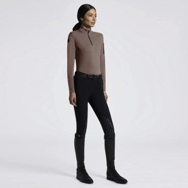 Cavalleria Toscana Dames Long Sleeve Trainingsshirt | Walnut Cavalleria Toscana Dames Long Sleeve Trainingsshirt | Walnut