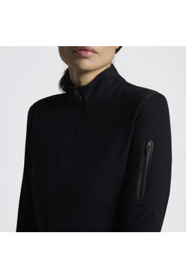 Jersey Fleece Half Zip Turtleneck – Black | Shop Cavalleria Toscana Jersey Fleece Half Zip Turtleneck – Black | Shop Cavalleria Toscana