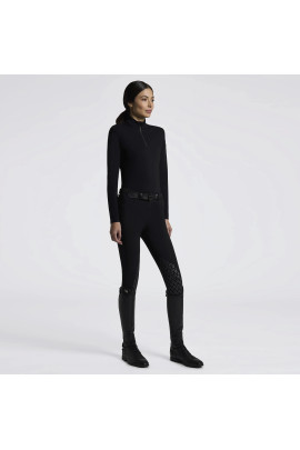 Cavalleria Toscana Women’s Long Sleeve Training Polo | Black