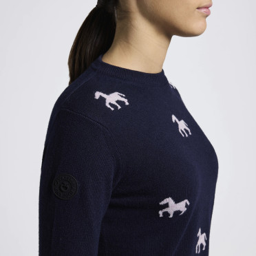 Cavalleria Toscana Mini Horses Cashmere Blend Crew Neck – Order Now Cavalleria Toscana Mini Horses Cashmere Blend Crew Neck – Order Now