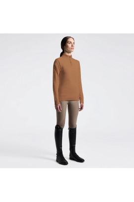 Cavalleria Toscana Dames Virgin Wool Turtleneck Sweater Half Zip | Foxtrot
