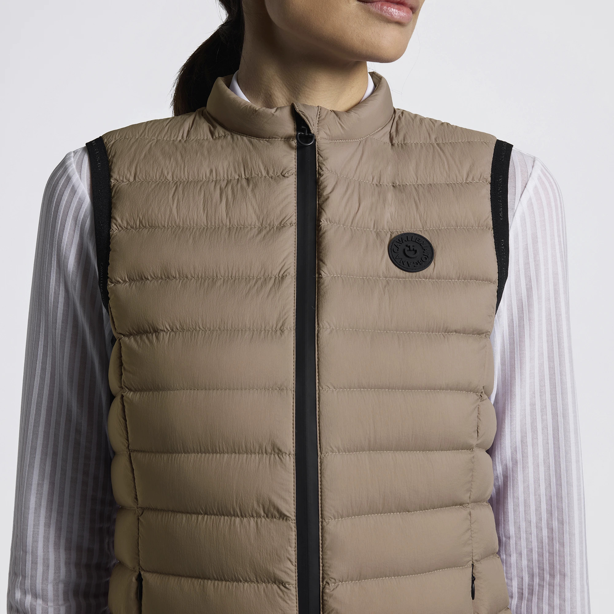Cavalleria Toscana Bodywarmer walnoot | Elegant & Technisch Damesmodel Cavalleria Toscana Bodywarmer walnoot | Elegant & Technisch Damesmodel