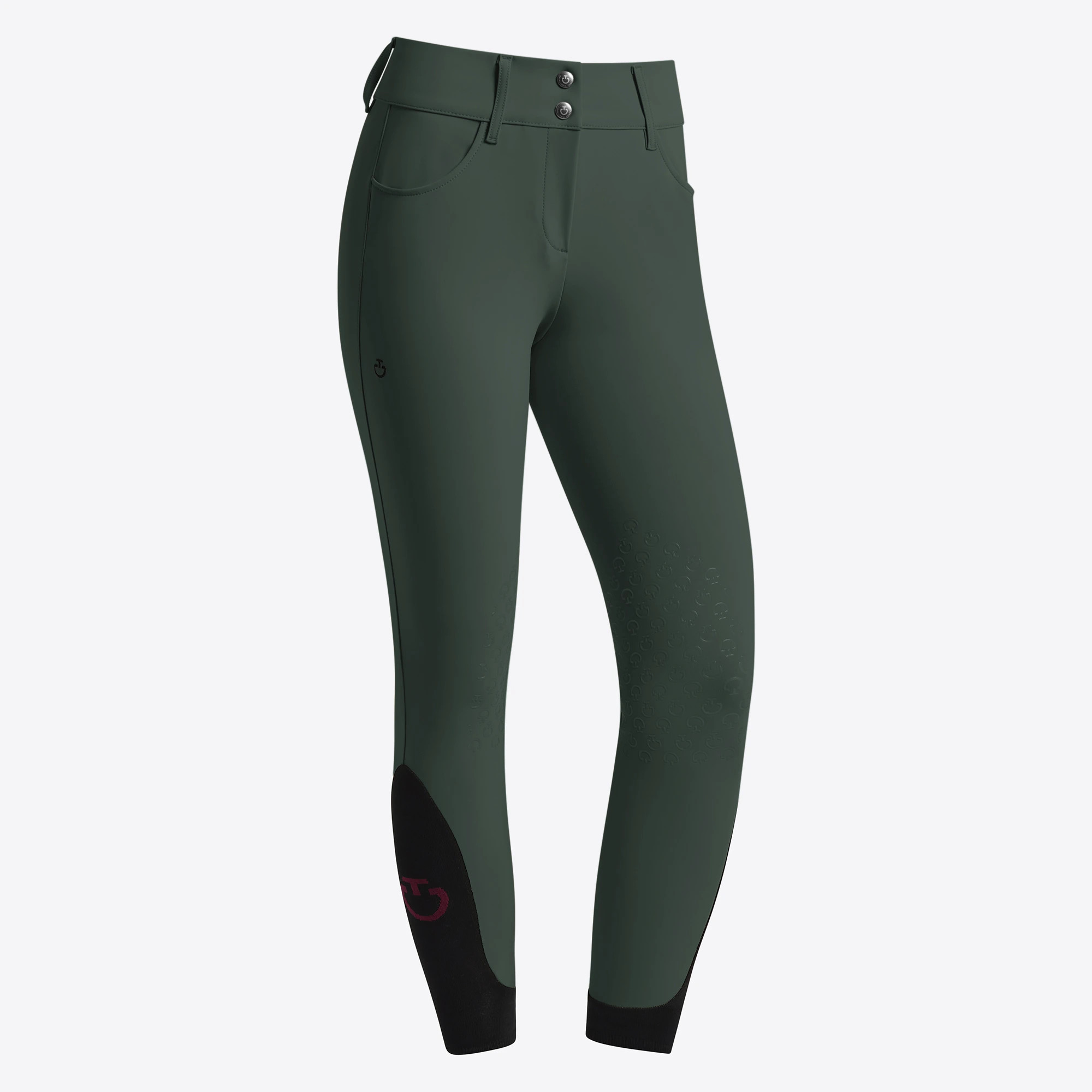 Cavalleria Toscana American Women's Riding Breeches Knee Grip | Jungle Green Cavalleria Toscana American Women's Riding Breeches Knee Grip | Jungle Green