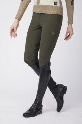 Vestrum Syracuse TK Dames Rijbroek Knie Grip | Oliva Scuro / Corten
