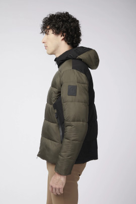 Vestrum Frankfurt herenjas – Oliva Scuro | Winterjas met color blocking Vestrum Frankfurt herenjas – Oliva Scuro | Winterjas met color blocking