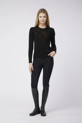 Vestrum Oulu Dames Knitwear Sweater | Zwart