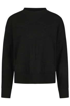 Shop Pikeur Knitted Pullover | Black Merino Wool Sweater | Soft Warmth & Style Shop Pikeur Knitted Pullover | Black Merino Wool Sweater | Soft Warmth & Style