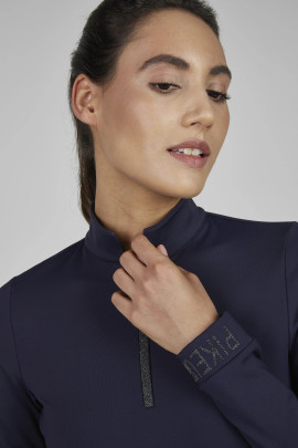 Koop Pikeur Zip Shirt Night Blue | Elegant & Functioneel | Selection Collectie Koop Pikeur Zip Shirt Night Blue | Elegant & Functioneel | Selection Collectie